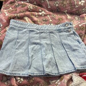 AMERICAN EAGLE Light Blue Denim Skort
